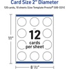image:imageAvery Printable Round Cards Sure Feed Technology 2 Diameter Matte White with Blue Border Gold Dots Design Laser amp Inkjet Compatible 120 Total Great for Branding Weddings and MoreGreen Florals with Gold Dots