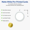 image:imageAvery Printable Round Cards Sure Feed Technology 2 Diameter Matte White with Blue Border Gold Dots Design Laser amp Inkjet Compatible 120 Total Great for Branding Weddings and MoreBlue Border with Gold Dots