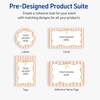 image:imageAvery Printable Round Cards Sure Feed Technology 2 Diameter Matte White with Blue Border Gold Dots Design Laser amp Inkjet Compatible 120 Total Great for Branding Weddings and MorePink Stripes with Metallic Gold Bow