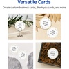 image:imageAvery Printable Round Cards Sure Feed Technology 2 Diameter Matte White with Blue Border Gold Dots Design Laser amp Inkjet Compatible 120 Total Great for Branding Weddings and MoreGreen Florals with Gold Dots