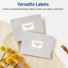 image:imageAvery Printable Shipping Labels 2 x 4 Glossy White Labels with Gold Beads Design Permanent Adhesive Laser amp Inkjet Compatible 100 Total Great for Shipping Branding and WeddingsMultilined Gold Border