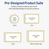 image:imageAvery Printable Shipping Labels 2 x 4 Glossy White Labels with Gold Beads Design Permanent Adhesive Laser amp Inkjet Compatible 100 Total Great for Shipping Branding and WeddingsGold Beads