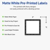 image:imageAvery Printable Square Labels Double Black Border 3 x 3 Matte White Square Labels Permanent LaserInkjet 60ct Great for Product MerchandisingBlack  White Polka Dots