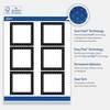 image:imageAvery Printable Square Labels Double Black Border 3 x 3 Matte White Square Labels Permanent LaserInkjet 60ct Great for Product MerchandisingBlack  White Polka Dots