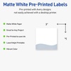 image:imageAvery Printable Square Labels Double Black Border 3 x 3 Matte White Square Labels Permanent LaserInkjet 60ct Great for Product MerchandisingBlue Waves