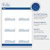 image:imageAvery Printable Square Labels Double Black Border 3 x 3 Matte White Square Labels Permanent LaserInkjet 60ct Great for Product MerchandisingBlue Waves