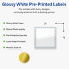 image:imageAvery Printable Square Labels Gold Dots Green Florals 3 x 3 Glossy White Square Labels Permanent LaserInkjet 60ct Great for Product MerchandisingBlue Border With Gold Dots