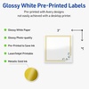 image:imageAvery Printable Square Labels Gold Dots Green Florals 3 x 3 Glossy White Square Labels Permanent LaserInkjet 60ct Great for Product MerchandisingDouble Gold Border With Florals