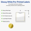 image:imageAvery Printable Square Labels Gold Dots Green Florals 3 x 3 Glossy White Square Labels Permanent LaserInkjet 60ct Great for Product MerchandisingGold  Navy Border With Florals