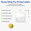 image:imageAvery Printable Square Labels Gold Dots Green Florals 3 x 3 Glossy White Square Labels Permanent LaserInkjet 60ct Great for Product MerchandisingGreen Florals With Gold Dots