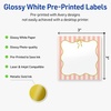 image:imageAvery Printable Square Labels Gold Dots Green Florals 3 x 3 Glossy White Square Labels Permanent LaserInkjet 60ct Great for Product MerchandisingPink Stripes With Metallic Gold Bow