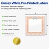 image:imageAvery Printable Square Labels Gold Dots Green Florals 3 x 3 Glossy White Square Labels Permanent LaserInkjet 60ct Great for Product MerchandisingPink  Gold Scallop Frame W Bow