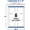 image:imageAvery Printable Square Labels Gold Dots Green Florals 3 x 3 Glossy White Square Labels Permanent LaserInkjet 60ct Great for Product MerchandisingWatercolors With Gold Ginkgo Leaves