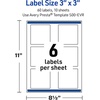 image:imageAvery Printable Square Labels Gold Dots Green Florals 3 x 3 Glossy White Square Labels Permanent LaserInkjet 60ct Great for Product MerchandisingWatercolors With Gold Ginkgo Leaves