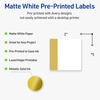 image:imageAvery Printable Square Labels Gold Edge Dots 2 x 2 Matte White Square Labels Permanent LaserInkjet 120ct Great for Product MerchandisingDipped Gold Edge