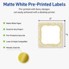 image:imageAvery Printable Square Labels Gold Edge Dots 2 x 2 Matte White Square Labels Permanent LaserInkjet 120ct Great for Product MerchandisingFlourished Metallic Gold Florals
