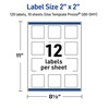 image:imageAvery Printable Square Labels Gold Edge Dots 2 x 2 Matte White Square Labels Permanent LaserInkjet 120ct Great for Product MerchandisingGold Border With Gold Dots