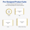 image:imageAvery Printable Square Labels Gold Edge Dots 2 x 2 Matte White Square Labels Permanent LaserInkjet 120ct Great for Product MerchandisingGold Dots Edge
