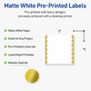 image:imageAvery Printable Square Labels Gold Edge Dots 2 x 2 Matte White Square Labels Permanent LaserInkjet 120ct Great for Product MerchandisingGold Dots Edge