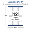 image:imageAvery Printable Square Labels Gold Edge Dots 2 x 2 Matte White Square Labels Permanent LaserInkjet 120ct Great for Product MerchandisingMultilined Gold Border