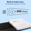 image:imageAvery Showcase Standard View 3 Ring Binder 1 Slant Rings 250Sheet Capacity 14 Inch Wide Spine 1 White Binder Ideal for Lightweight Organization and Occasional Referencing 196011