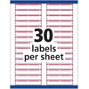 image:imageAvery TrueBlock File Folder Labels 23 x 3716 1500 Printable Labels WhiteRed Permanent 50661