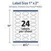 image:imageAvery TrueBlock Matte White Oval Labels Sure Feed Technology 1 x 2 240 Matte White Labels PrinttoTheEdge LaserInkjet Printable Great for Packaging and Product Merchandising240 labels
