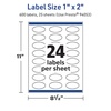 image:imageAvery TrueBlock Matte White Oval Labels Sure Feed Technology 1 x 2 240 Matte White Labels PrinttoTheEdge LaserInkjet Printable Great for Packaging and Product Merchandising600 labels