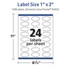 image:imageAvery TrueBlock Matte White Oval Labels Sure Feed Technology 1 x 2 240 Matte White Labels PrinttoTheEdge LaserInkjet Printable Great for Packaging and Product Merchandising1 200 labels