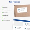 image:imageAvery TrueBlock Printable Shipping Labels with Sure Feed 2 x 4 Customizable Stickers White 1250 Blank Mailing Labels Total 5Pack of 8163