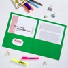 image:imageAvery Two Pocket Folders Holds up to 40 Sheets Business Card Slot 25 Green Folders 47987125 folders