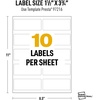 image:imageAvery UltraDuty GHS Labels Waterproof 2 X 3 White Rectangle Labels  200 Total Use with Laser Printers15 x 375