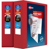 image:imageAvery HeavyDuty Clear View 3 Ring Binders 3 Inch EZD Rings 2Pack of Red Binders 39701Red
