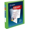 image:imageAvery HeavyDuty View 3 Ring Binder 1 OneTouch EZD Rings 1 Chartreuse Binder 79770