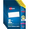 image:imageAvery Mailing Address Labels Laser Printers 40000 Labels 12 x 134 Permanent Adhesive Easy Peel 5 packs 5167