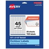 image:imageAvery Outdoor Waterproof Barbell Labels with Sure Feed Technology 05 x 25 White Film Compatible with Laser Printers 450 Labels Total Great for Product Branding Packaging and More1 125 labels