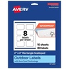 image:imageAvery Outdoor Waterproof Rectangle Scalloped Labels with Sure Feed Technology 2 x 3 White Film PrinttotheEdge Compatible with Laser Printers 80 Labels Total80 labels