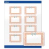 Pink & Gold Scallop Frame W/ Bow
