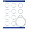 image:imageAvery Printable Round Cards Sure Feed Technology 2 Diameter Matte White with Blue Border Gold Dots Design Laser amp Inkjet Compatible 120 Total Great for Branding Weddings and MoreBlue Border with Gold Dots