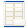 image:imageAvery Printable Shipping Labels 2 x 4 Glossy White Labels with Gold Beads Design Permanent Adhesive Laser amp Inkjet Compatible 100 Total Great for Shipping Branding and WeddingsGold Beads