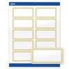 image:imageAvery Printable Shipping Labels 2 x 4 Glossy White Labels with Gold Beads Design Permanent Adhesive Laser amp Inkjet Compatible 100 Total Great for Shipping Branding and WeddingsMultilined Gold Border