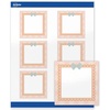 Pink & Gold Scallop Frame W/ Bow