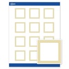 image:imageAvery Printable Square Labels Gold Edge Dots 2 x 2 Matte White Square Labels Permanent LaserInkjet 120ct Great for Product MerchandisingMultilined Gold Border