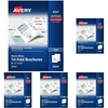 image:imageAvery Printable TriFold Brochures with Mailing Seals 85 x 11 Matte White 100 Blank Brochure Paper for Inkjet Printers 08324One Size Pack of 5