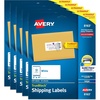 image:imageAvery TrueBlock Printable Shipping Labels with Sure Feed 2 x 4 Customizable Stickers White 1250 Blank Mailing Labels Total 5Pack of 8163