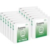 image:imageOffice Essentials Economy View 3 Ring Binders 15 Round Rings 21 Spine 275Sheet Capacity White Binders 12Pack of 03426