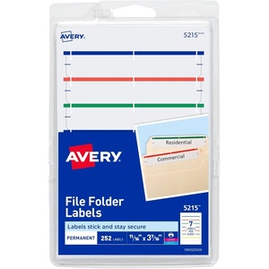 image:imageAvery File Folder Labels on 4 x 6 Sheets Easy Peel Assorted Print amp Handwrite 23 x 3716 252 Labels 5215Assorted