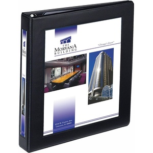 image:imageAvery HeavyDuty Framed View 3Ring Binder 1 EZD Rings 1 Black Binder 680541 Count Pack of 1