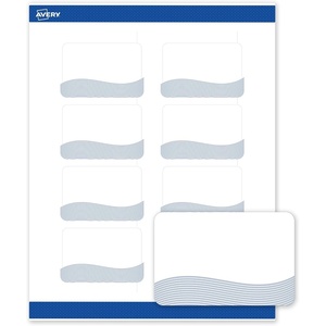 image:imageAvery Printable Rectangle Labels Black and White Polka Dots 2 x 3 Matte White Rectangle Labels Permanent LaserInkjet 80ct Great for Product MerchandisingBlue Waves