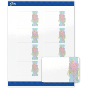 image:imageAvery Printable Rectangle Labels Gold Double Border Florals 2 x 3 Glossy White Rectangle Labels Permanent LaserInkjet 80ct Great for Product MerchandisingWatercolors With Gold Ginkgo Leaves